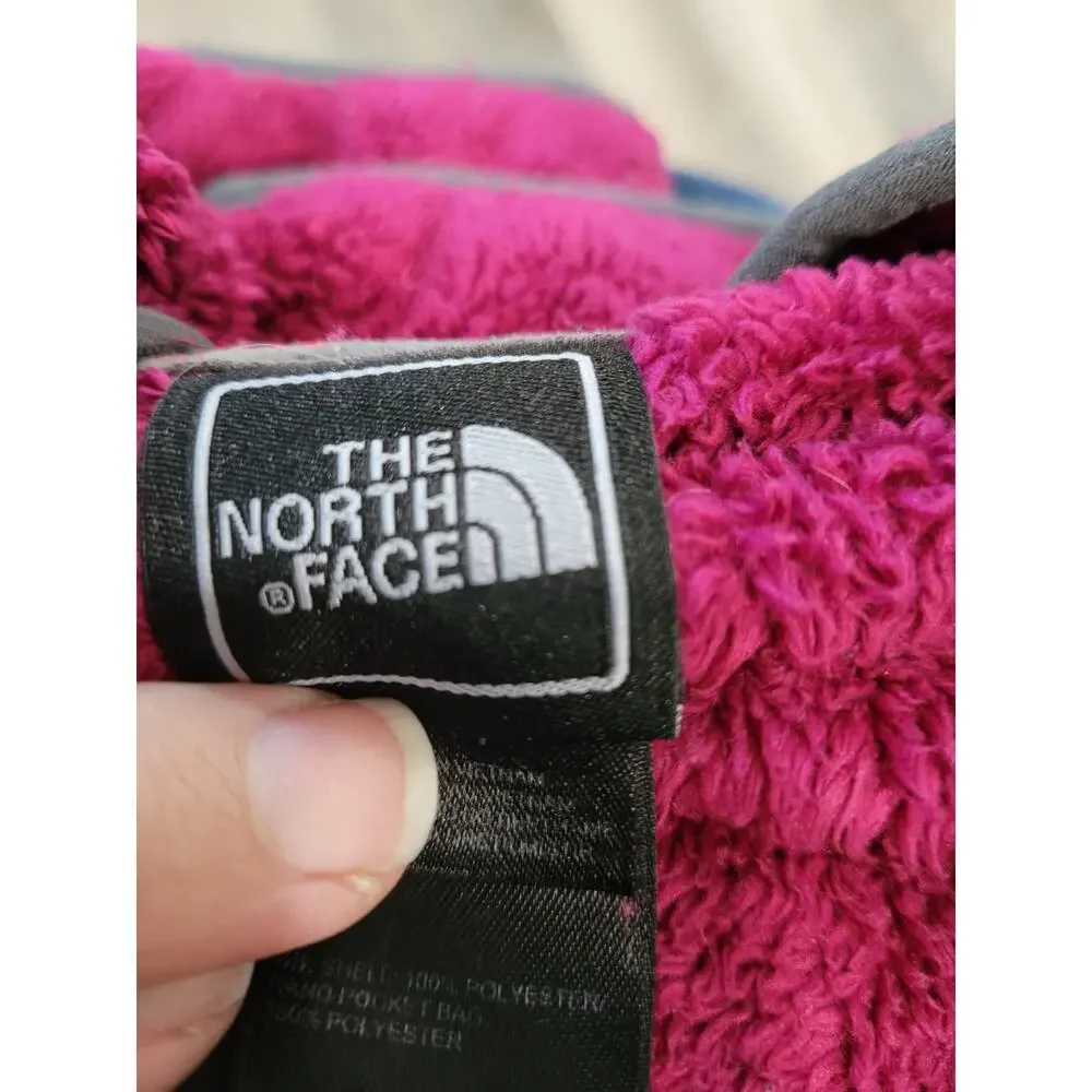 The North Face Girls Osito Fleece‎ Jacket Hooded Fully Zip Size XL #2